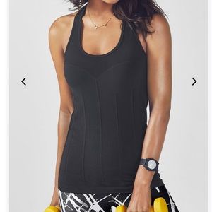 Fabletics Navy Seamless Racerback Tank